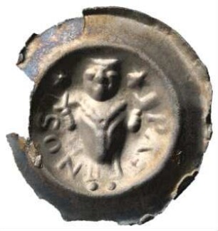 Fundmünze, Brakteat, um 1240 - 1260
