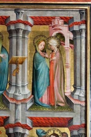 Jakobusaltar — Szenen aus der Legende um Jesus Christus — Heimsuchung