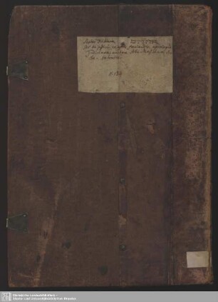 Sammelhandschrift - Mscr.Dresd.Eb.384 : Cod. hebr. foll. 126