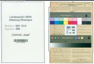 Entnazifizierung Josef Commer , geb. 19.04.1905 (Postarbeiter)