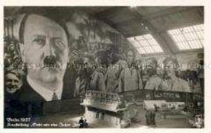 Postkarte zur Ausstellung "Gebt mir vier Jahre Zeit"