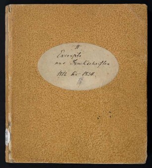 Exzerpte aus Druckschriften und Zeitschriften zu historischen und literaturgeschichtlichen Themen