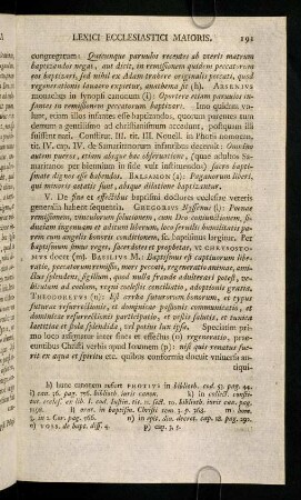 191-196, V. De fine et effectibus baptismi doctores ...