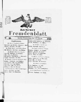Aachener Fremdenblatt