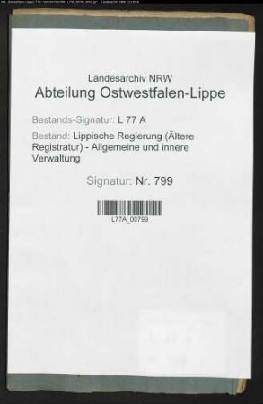 Verbesserung und Regulierung der städtischen und herrschaftlichen Huden zu Barntrup