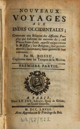 Nouveaux Voyages aux Indes occidentales, 1