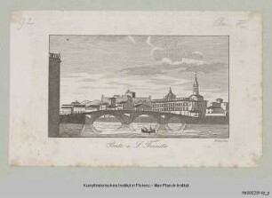 Veduten von Florenz : Vedute der Ponte Santa Trinita in Florenz