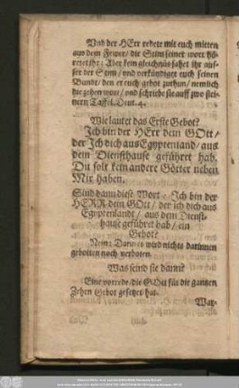[Die fünf Hauptstücke der Christlichen Lehre.]