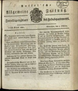 118tes Stueck, Mitwochen, den 3. Oktober 1810