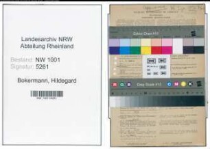 Entnazifizierung Hildegard Bokermann, geb. 15.07.1915 (Kindergärtnerin)