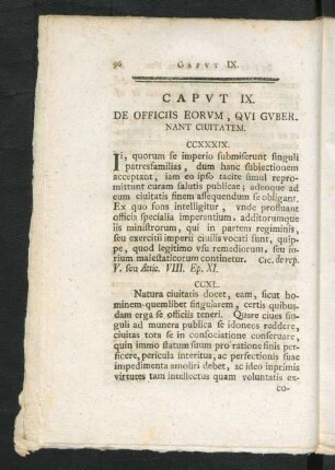 Caput IX. De Officiis Eorum, Qui Gubernant Ciuitatem