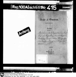 Relation des Agenten am Reichstage zu Regensburg über die Beschwerden der Reichsabtei Wadgassen wieder Frankreich und Nassau-Saarbrücken
