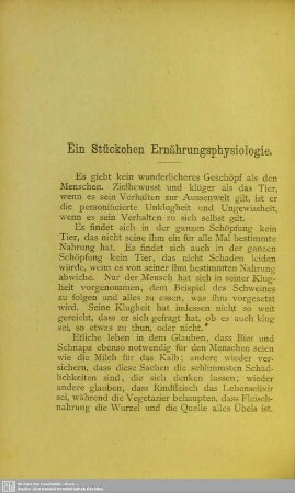 Ein Stückchen Ernährungsphysiologie