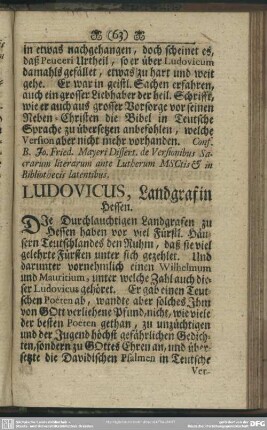 Ludovicus, Landgraf in Hessen