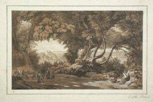 Julius Zielcke: Blick auf Castel Gandolfo am Albaner See