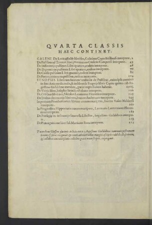 Quarta classis haec continet.
