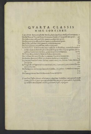 Quarta classis haec continet.