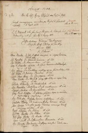Von Sr. Dchl. Prinz August in Sachsen Gotha. - Dissertationes Medicae Edinburgenses. durch Hhn Prof. Ebeling zu Hamburg. Anno. 1788.