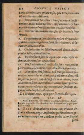 De divinatione, quae per sonmia fieri putatur. Cap. LV.