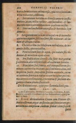 De divinatione, quae per sonmia fieri putatur. Cap. LV.