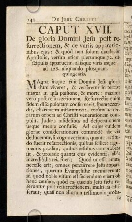 140-150, Magna itaque fuit Domini Jesu gloria dum viveret, & ...