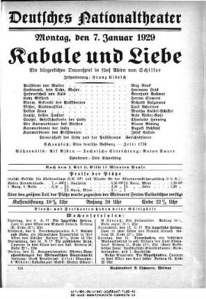 Kabale und Liebe