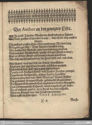 Der Author an den geneigten Leser : Author an den geneigten Leser