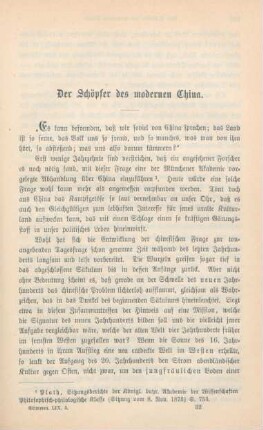 481-506 Der Schöpfer des modernen China