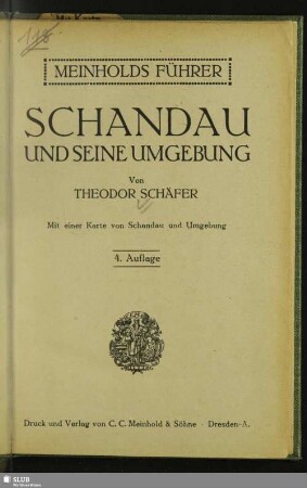Schandau und seine Umgebung : mit einer Karte von Schandau und Umgebung