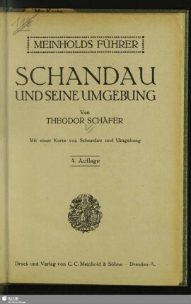Schandau und seine Umgebung : mit einer Karte von Schandau und Umgebung