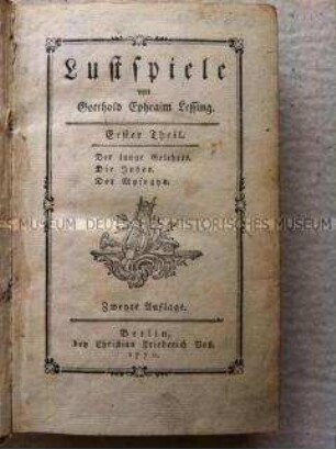 Drei Lustspiele von Lessing