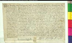 Freibrief des Hauses Küchen für Ida Mollers zu Wadersloh.