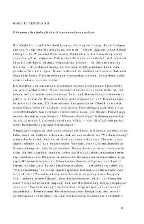 Ethnomethodologische Konversationsanalyse