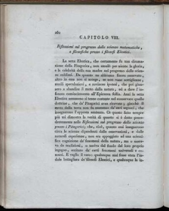 Capitolo VIII. Riflessioni sul progresso delle scineze matematiche.