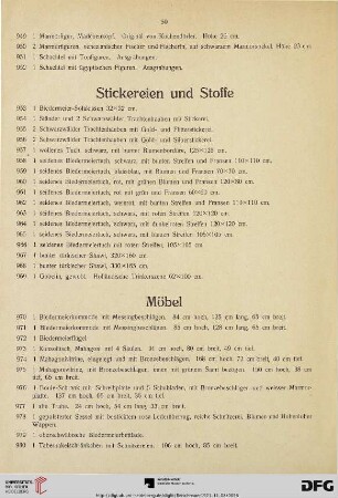 Möbel (Nr. 970-980)