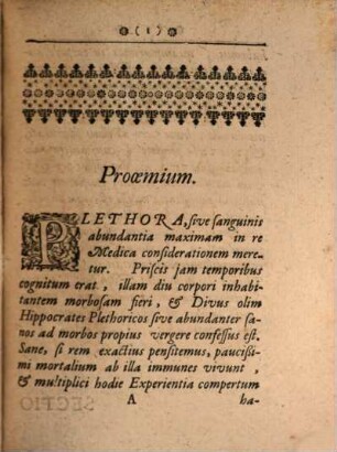 Diss. inaug. ... de plethora eiusque praeter naturam in corpus humanum productis effectibus