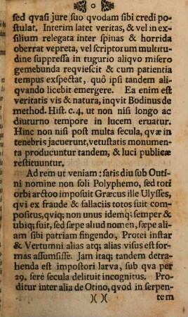 Tractatus historico-geographicus quo Ulyssem et Outhinum unum eundemque esse ostenditur