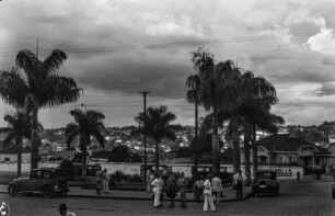 Industriestadt : Blick vom Bahnhof auf eine Industriestadt im Bundesstaat São Paulo.