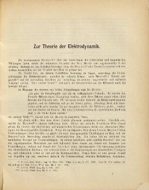Zur Theorie der Elektrodynamik