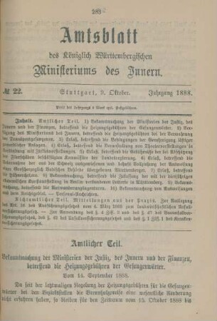 No. 22 - 28. = 9. Oktober - 29. Dezember