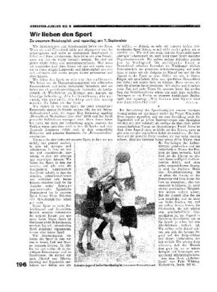 Wir lieben den Sport