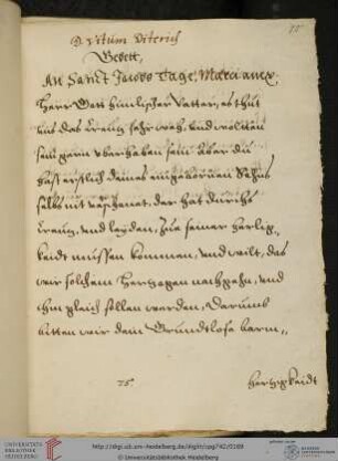Gebete am St. Jacobstag