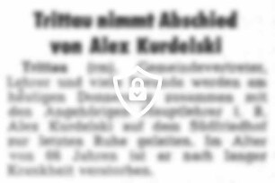 Trittau nimmt Abschied von [Name maskiert]