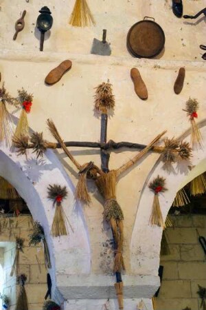 Frankreich. Haute Normandie. Seine Maritime. Blosseville sur Mer. Eglise Saint Martin. L Eglise decoree