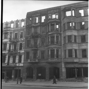 Negativ: Ruine, Potsdamer Straße 189, 1950