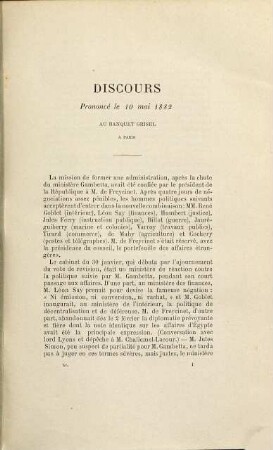 Discours et plaidoyers politiques de M. Gambetta, 11,9