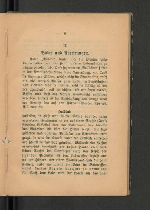 II. Bäder und Abtreibungen