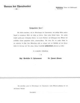 Offener Brief an den Oberpfarrer Herrn Dr. Graue zu Chemnitz / von Jacob Mühlfelder