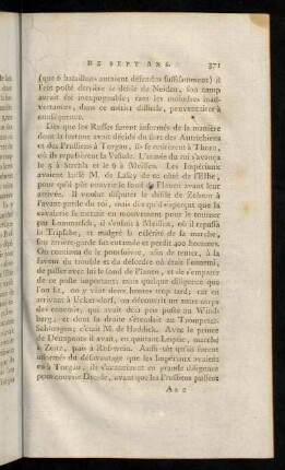 371-381, [...derrière les étanges de Torgau] (que 6 bataillons auraient déseadus...