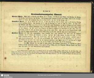 Dreiundzwanzigster Choral